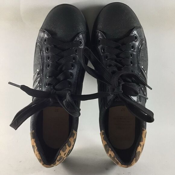 Geox Respira DJ rock womens trainers lace up shoes black size youth 5 womens 7 - Picture 5 of 8